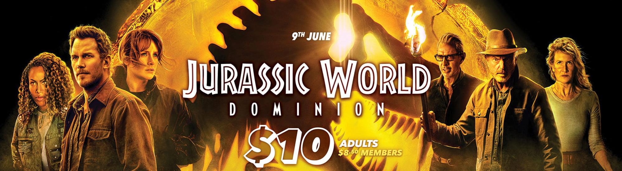 cinema hervey bay Jurassic World Dominion banner